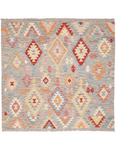Kilim 151x149 Cm Kilim, Afghanistan, Hand-carded Wool (warp: