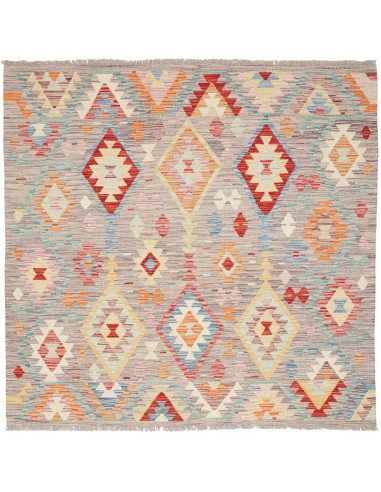 Kilim 151x149 Cm Kilim, Afghanistan, Hand-carded Wool (warp: