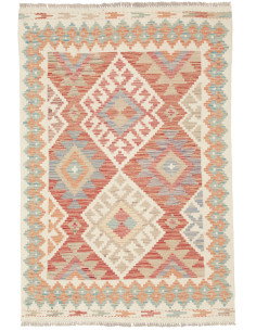 Kilim 99x147 Cm Kilim, Afghanistan, Hand-carded Wool (warp: