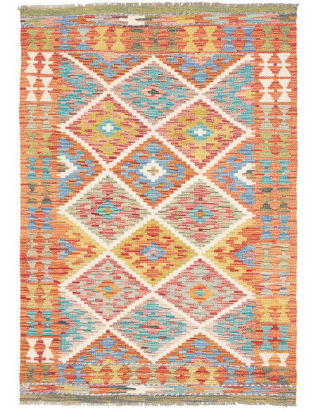 Kilim 101x147 Cm Kilim Afghanistan, Lana Cardata A Mano