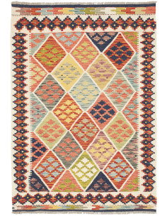 Kilim 107x151 Cm Kilim, Afghanistan, Lana Cardata A Mano