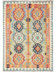 Kilim 106x149 Cm Kilim, Afghanistan, Lana Cardata A Mano
