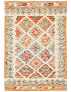 Kilim 100x141 Cm Kilim, Afghanistan, Hand-carded Wool (warp: