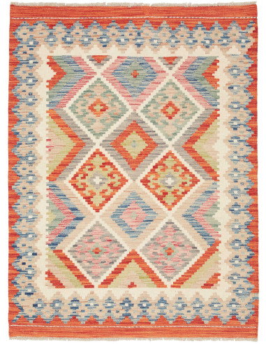 Kilim 106x139 Cm Kilim, Afghanistan, Hand-carded Wool,