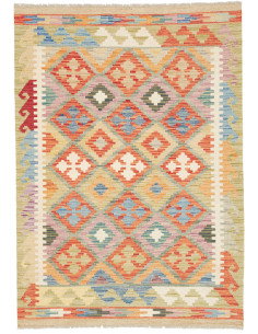 Kilim 104x146 Cm Kilim, Afghanistan, Hand-carded Wool (warp: