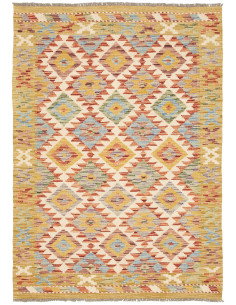 Kilim 104x145 Cm Kilim Afghanistan Hand-carded Wool Cotton
