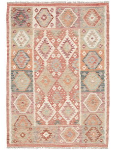 Kilim 106x148 Cm Kilim, Afghanistan, Lana Cardata A Mano