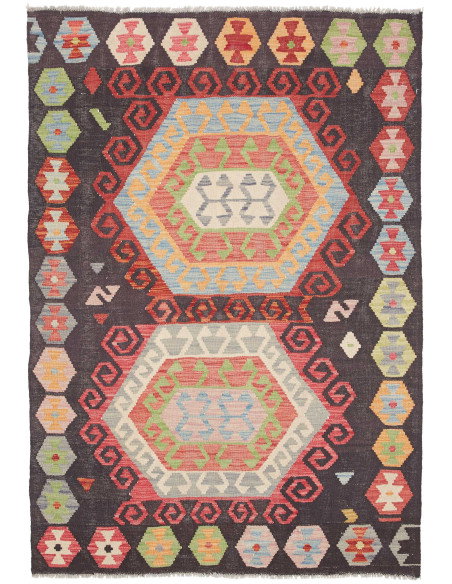 Kilim 121x179 Cm Kilim Afghanistan Hand-carded Wool (warp: