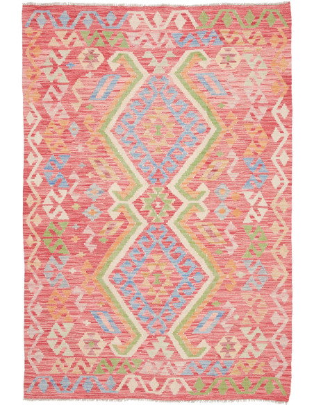 Kilim 126x187 Cm Kilim, Afghanistan, Hand-carded Wool