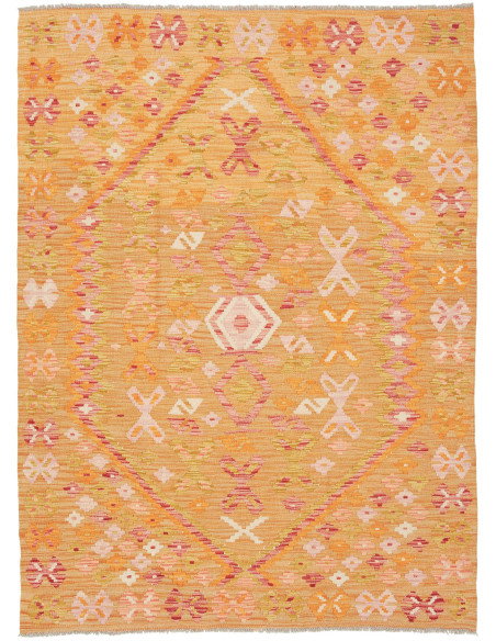 Kilim 129x176 Cm Kilim Afghanistan Lana Cardata A Mano