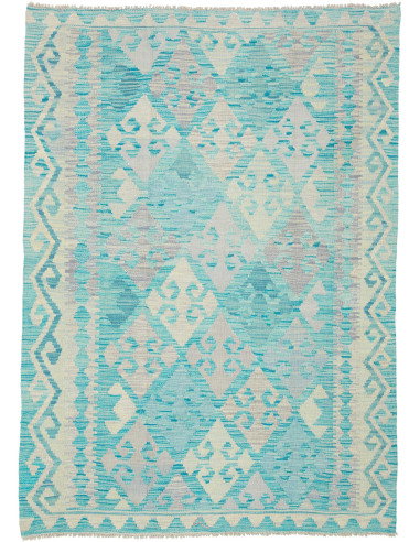Kilim 126x177 Cm Kilim, Afghanistan, Lana Cardata A Mano