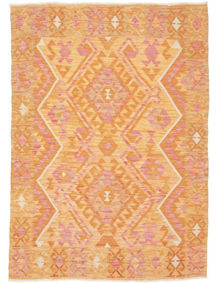 Kilim 127x176 Cm Kilim, Afghanistan, Hand-carded Wool (warp:
