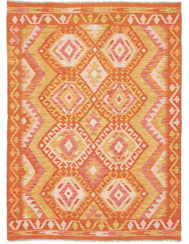 Kilim 129x177 Cm Kilim Afghanistan Lana Cardata A Mano