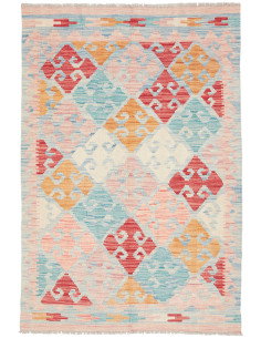 Kilim 101x149 Cm Kilim Afghanistan, Hand-carded Wool, 0.3 Cm