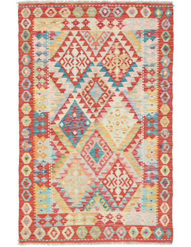 Kilim 99x155 Cm Kilim, Afghanistan, Hand-carded Wool (warp: