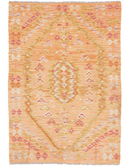 Kilim 102x150 Cm Kilim, Afghanistan, Hand-carded Wool
