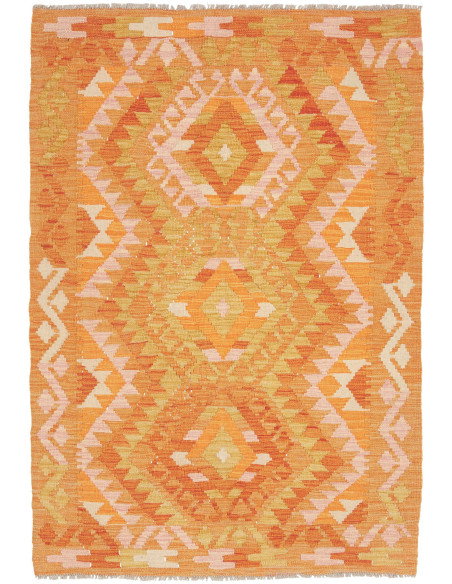 Kilim 101x148 Cm Kilim, Afghanistan, Hand-carded Wool (warp: