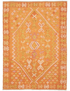 Kilim 129x177 Cm Kilim, Afghanistan, Lana Cardata A Mano,