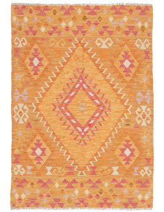 Kilim 100x146 Cm Kilim, Afghanistan, Hand-carded Wool (warp: