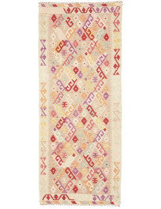Kilim 79x190 Cm Kilim Afghanistan Lana Cardata A Mano Cotone