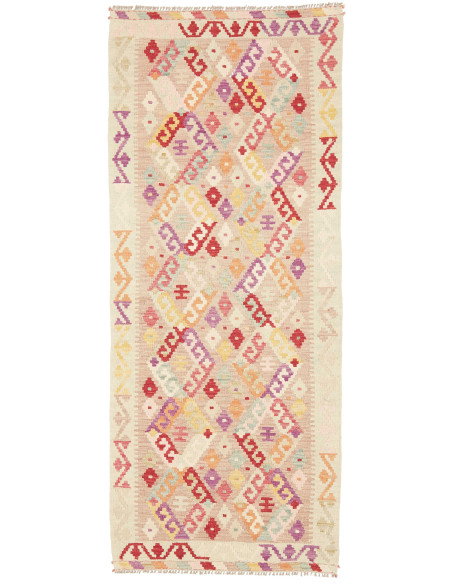 Kilim 79x190 Cm Kilim Afghanistan Hand-carded Wool Cotton