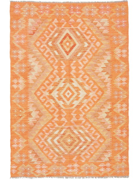 Kilim 104x150 Cm Kilim, Afghanistan, Hand-carded Wool (warp: