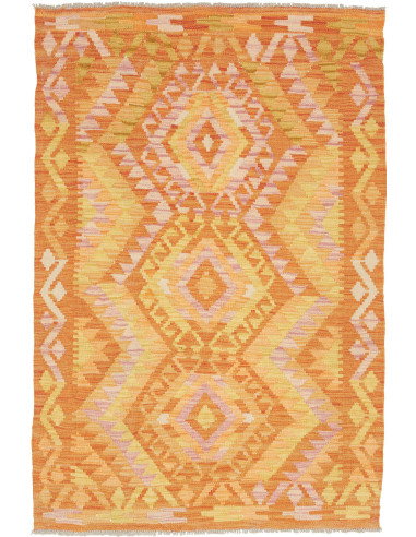 Kilim 99x147 Cm Kilim Afghanistan Hand-carded Wool Cotton