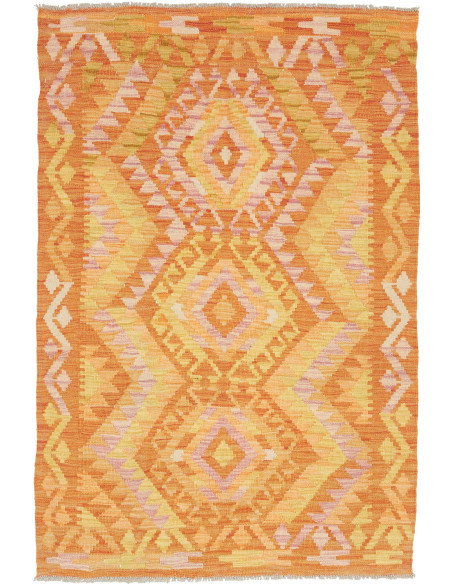 Kilim 99x147 Cm Kilim Afghanistan Lana Cardata A Mano Cotone