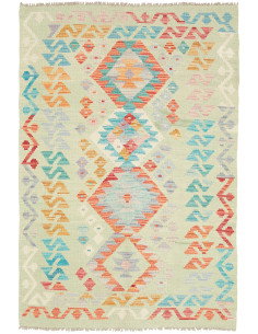 Kilim 97x145 Cm Kilim Afghanistan Lana Cardata A Mano Cotone