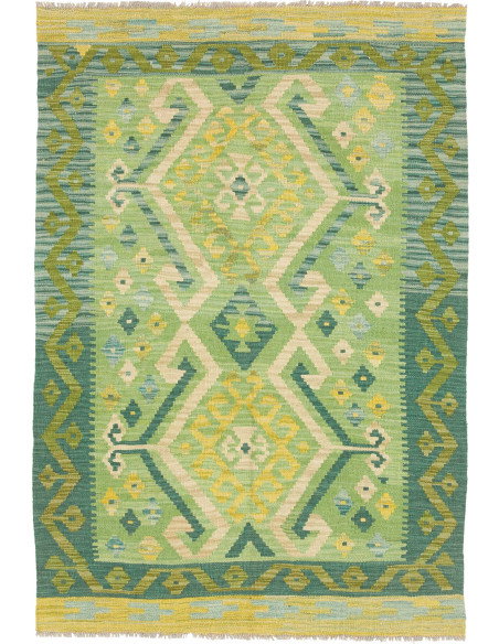 Kilim 102x149 Cm Kilim Afghanistan, Hand-carded Wool, Cotton