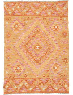 Kilim 102x144 Cm Afghan Kilim, Hand-carded Wool