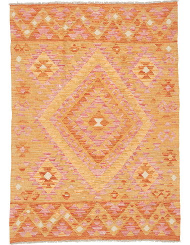 Kilim 102x144 Cm Kilim Afgano, Lana Cardata A Mano