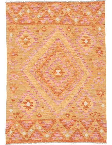 Kilim 102x144 Cm Kilim Afgano, Lana Cardata A Mano