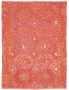 Kilim 137x186 Cm Kilim, Afghanistan, Lana Cardata A Mano
