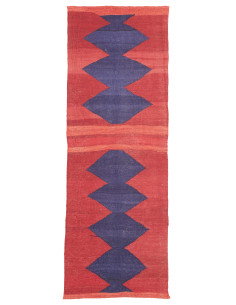 Tappeto Kilim Vintage Persia 62x186 Rosso Blu S