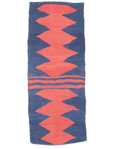 Rug Kilim Vintage Persia 88x217 Indigo Blue Ter