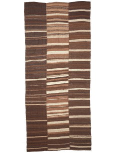 Rug Kilim Vintage Persia 195x446 Brown Beige