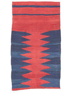 Tappeto Kilim Vintage Persia 80x141 Rosso Matto