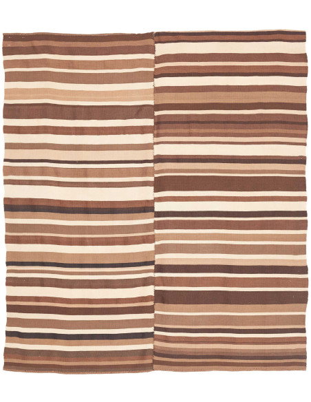 Rug Kilim Vintage Persia 129x147 Brown Beige