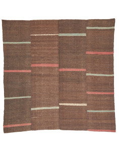 Rug Kilim Vintage Persia 173x174 Dark Brown Tea