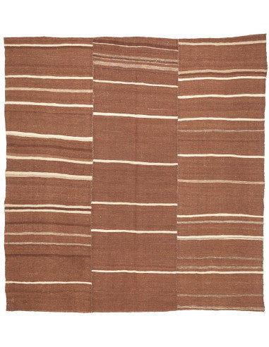 Tappeto Kilim Vintage Persia 200x212 Marrone Te