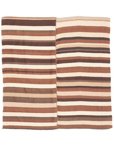 Tappeto Kilim Vintage Persia 135x136 Marrone Cr