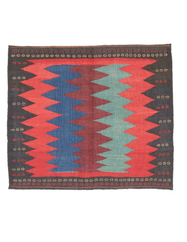 Tappeto Kilim Vintage Persia 80x63 Rosso Corall