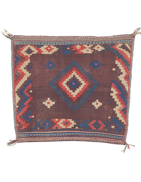 Tappeto Kilim Vintage Persia 108x123 Bordeaux R