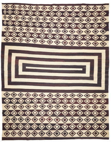 Tappeto Kilim Vintage Persia 333x430 Marrone Sc