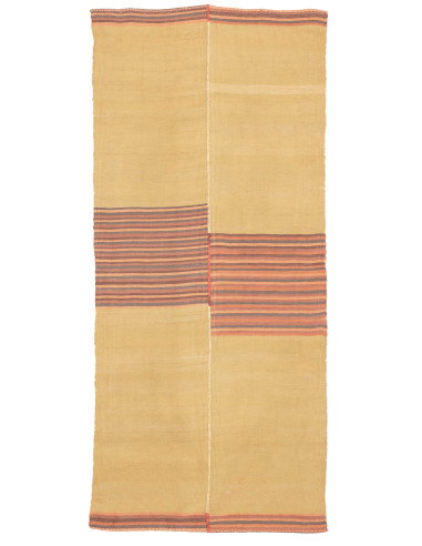 Tappeto Kilim Vintage Persia 80x200 Giallo Ocra