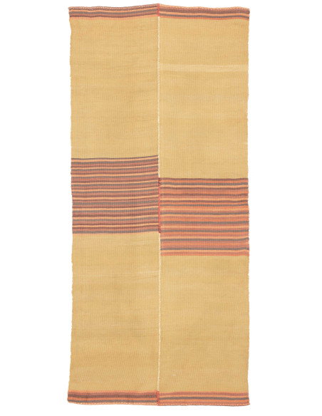 Tappeto Kilim Vintage Persia 80x200 Giallo Ocra