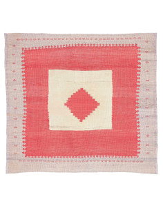 Rug Kilim Vintage Persia 107x99 Coral Cream