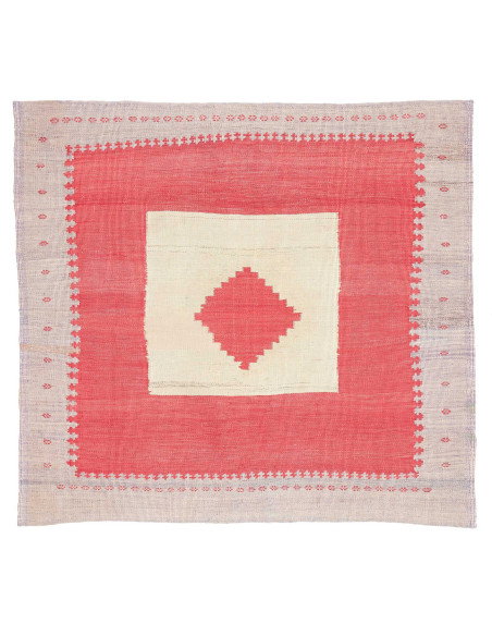 Tappeto Kilim Vintage Persia 107x99 Corallo Cre