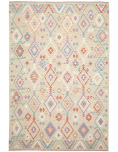 Tappeto Killim Afgahnistan 202x297 Beige Pastel